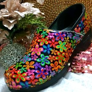 Dansko Flower Power Professional Clog/Mule